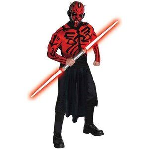 Star Wars Adult Deluxe Darth Maul Muscle Chest Costume And Mask